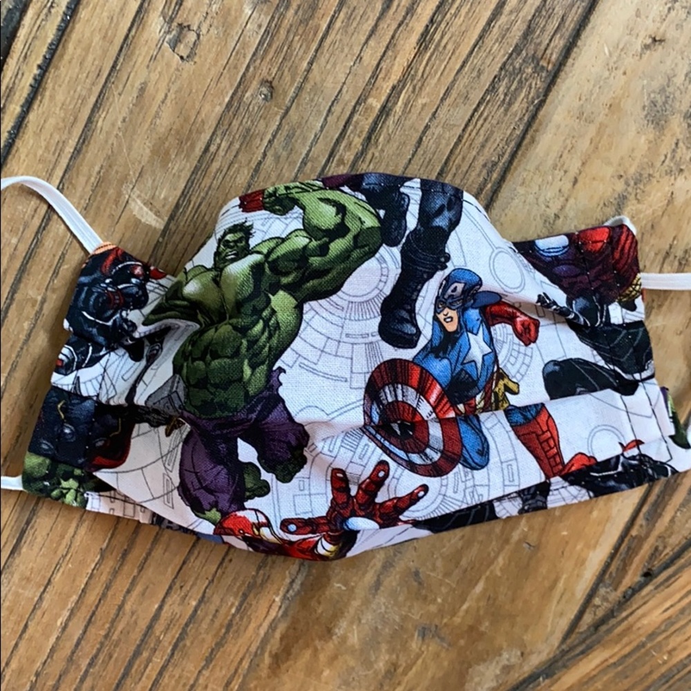 Superhero 100% Cotton Child’s Face Mask